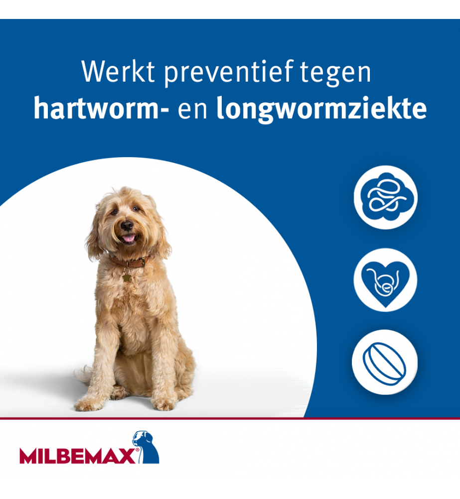 Milbemax Grote Hond Kauwtabletten