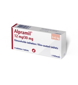 Alpramil Kat 12 mg / 30 mg (3 t/m 6 kg) - 4 tabletten