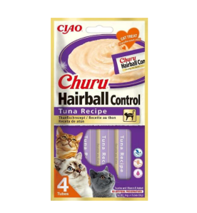 Churu Hairball Control Tonijn - 12 x 4 tubes