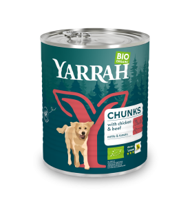 Yarrah Biologisch Hondenvoer Chunks met Kip & Rund 820 gram