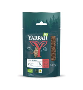 Yarrah Biologische Mini Snack voor Katten - 10 x 50 gram