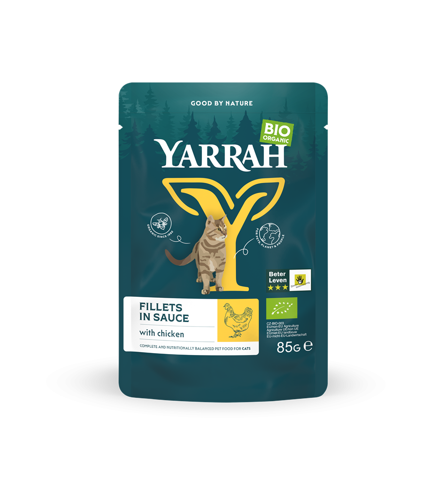 Yarrah Biologische Filets met Kip in saus - 14 x 85 gram