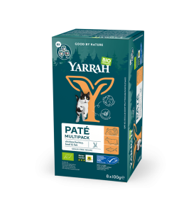 Yarrah Biologisch Kattenvoer Multipack - 8 x 100 gram