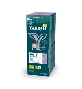 Yarrah Biologisch Hondenvoer Multipack Paté (Kip & Kalkoen) - 6 x 150 gram