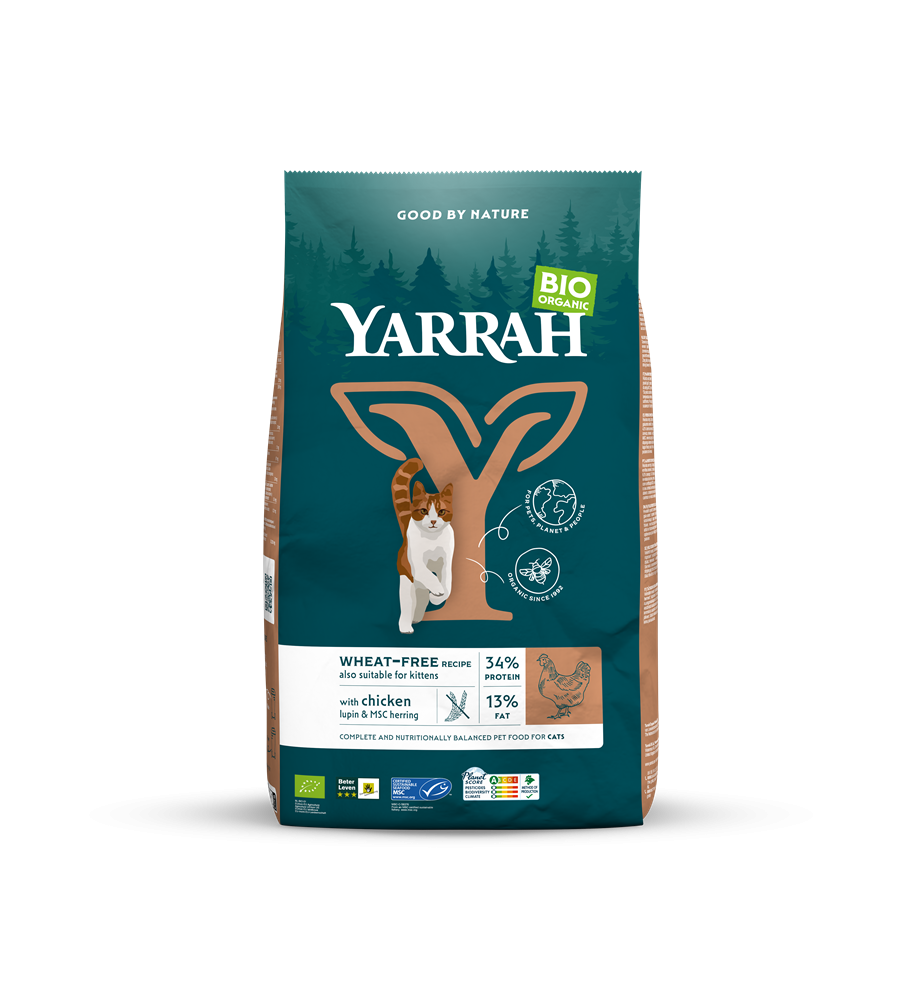 Yarrah Biologisch Wheat-Free (Tarwevrij) Kattenvoer