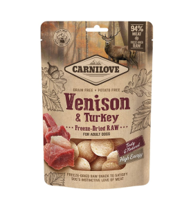 Carnilove Freeze-Dried Raw Snack Venison & Turkey - 60 gram