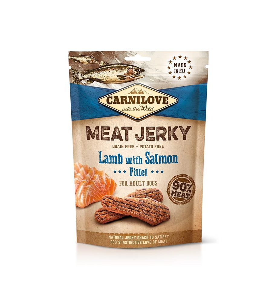 Carnilove Meat Jerky Lamb with Salmon Fillet - 100 gram