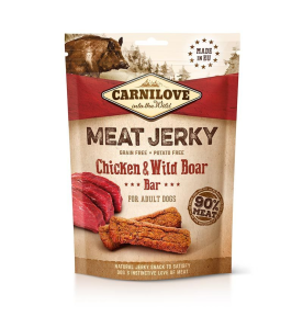 Carnilove Meat Jerky Chicken with Wild Boar Bar - 100 gram