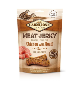 Carnilove Meat Jerky Chicken & Quail Bar - 100 gram