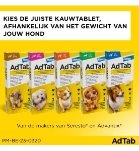 AdTab Hond (2.5 t/m 5.5 kg) - 3 tabletten