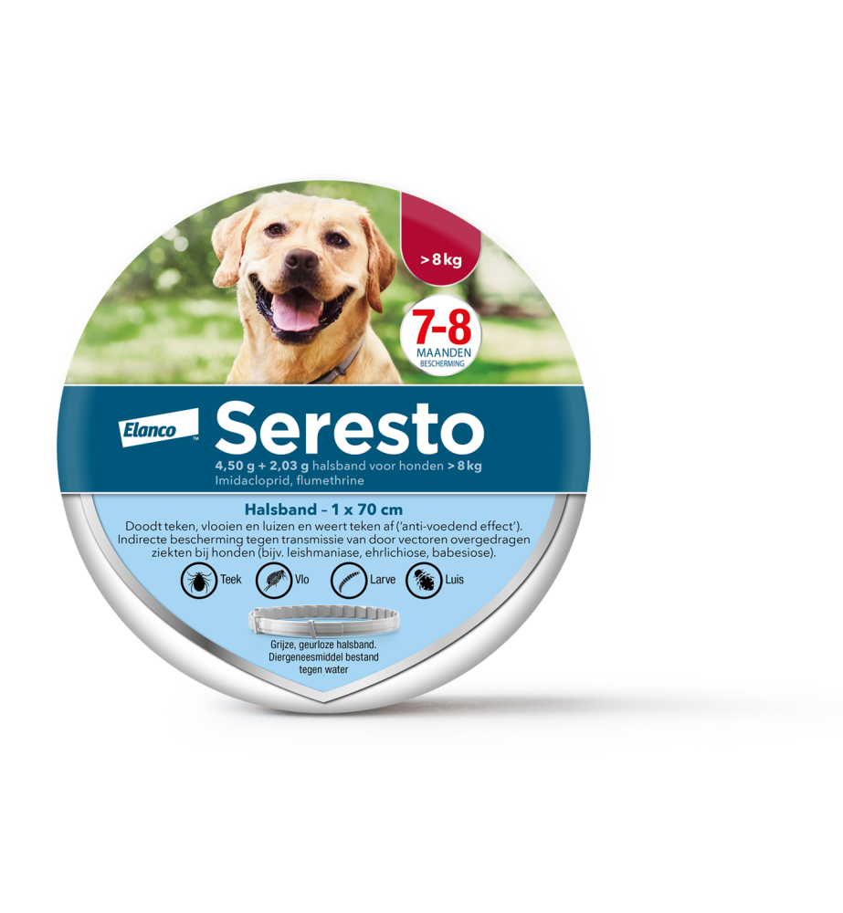 Seresto Grote Hond (+ 8kg) - 70 cm - 1 stuk