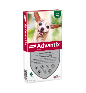 Advantix Kleiner dan 4 kg - 40/200 - 4 pip