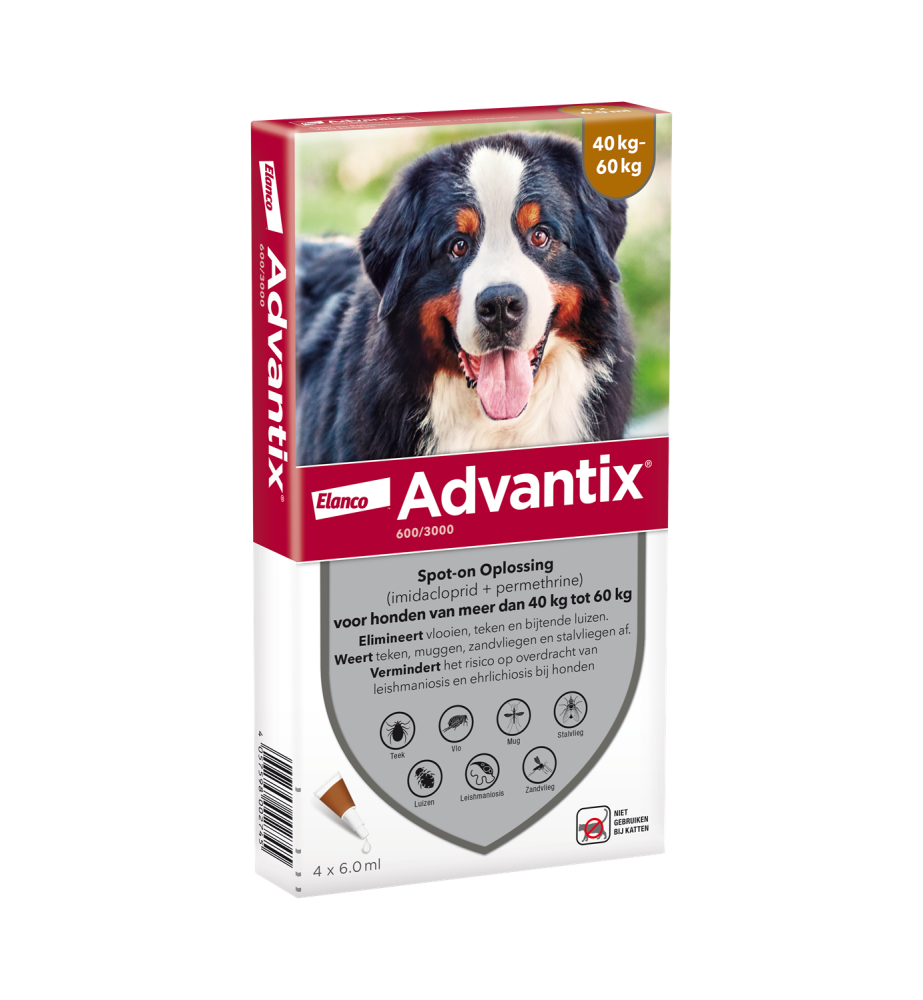 Advantix 40 t/m 60 kg - 600/3000 - 4 pip